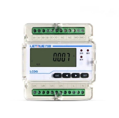 力創380V工業三相四線導軌電能測量儀表 工業用電監測與管理的智能之選